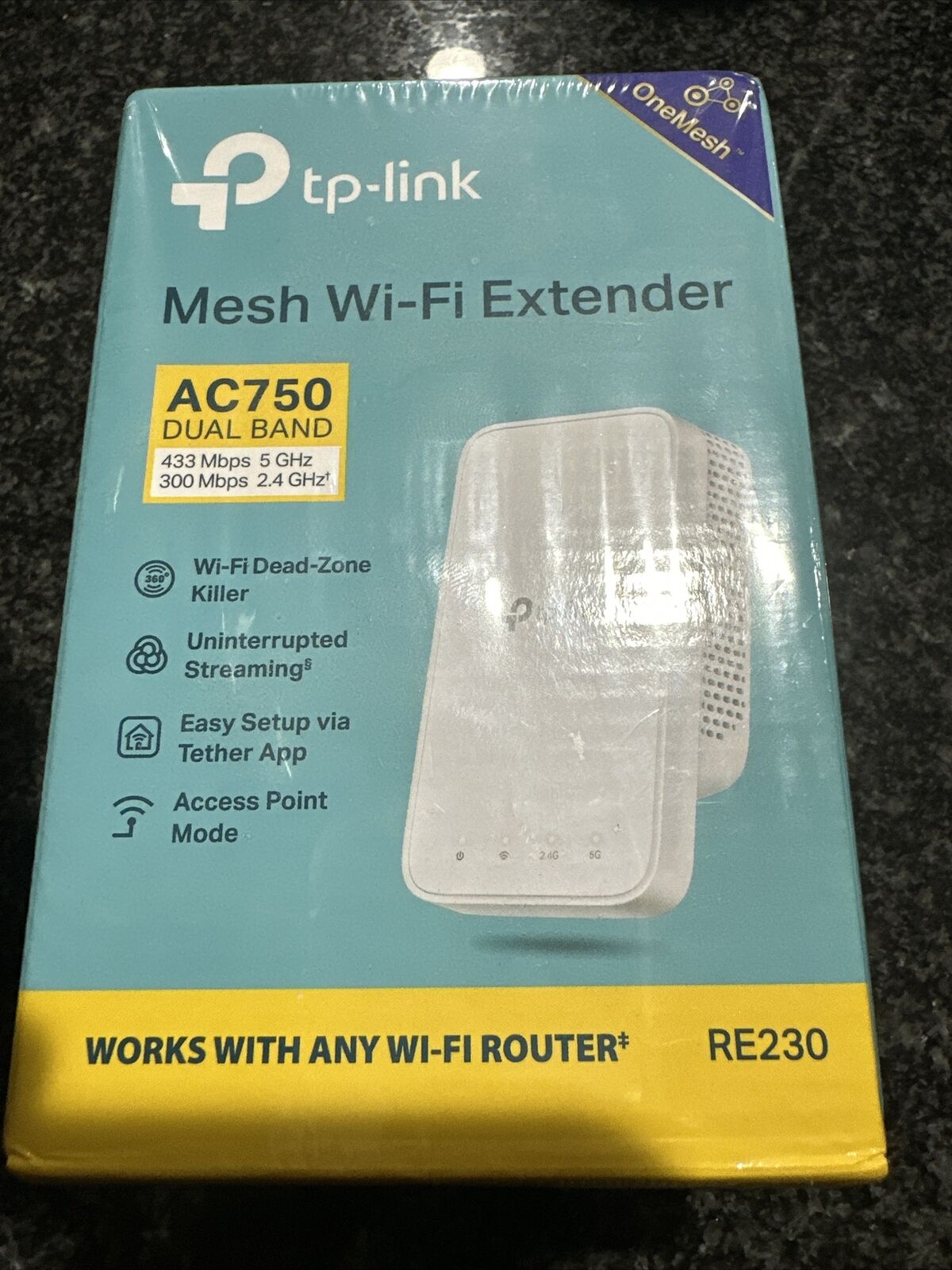 TP-Link RE230 AC750 Wireless Dual Band Wi-Fi Range Extender / Repeater / Booster