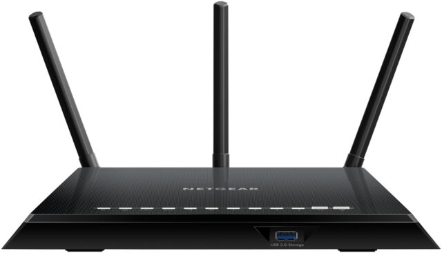 Netgear AC1750 R6400-100NAS 1300Mbps 4-Port Gigabit Wireless AC Router-Open Box