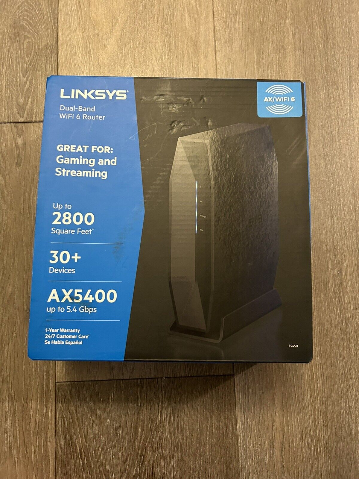 Open Box LINKSYS AX5400 DUALBAND WiFi 6 ROUTER With Original Packaging & Manuals
