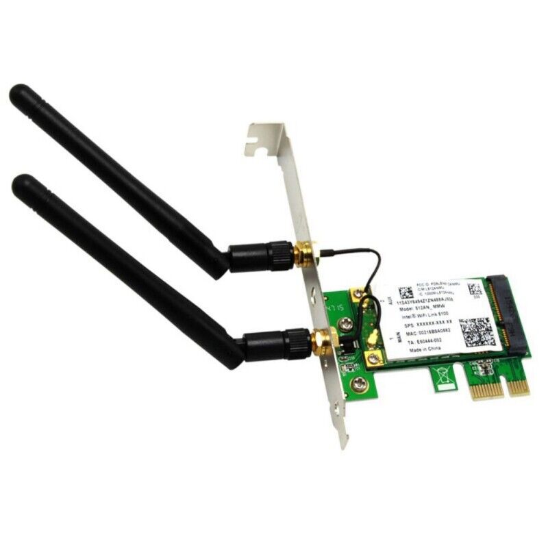Wireless WiFi PCI-E Card 2030Mbps 2.4G/5G Dual Band Network Adapter FOr Desktop
