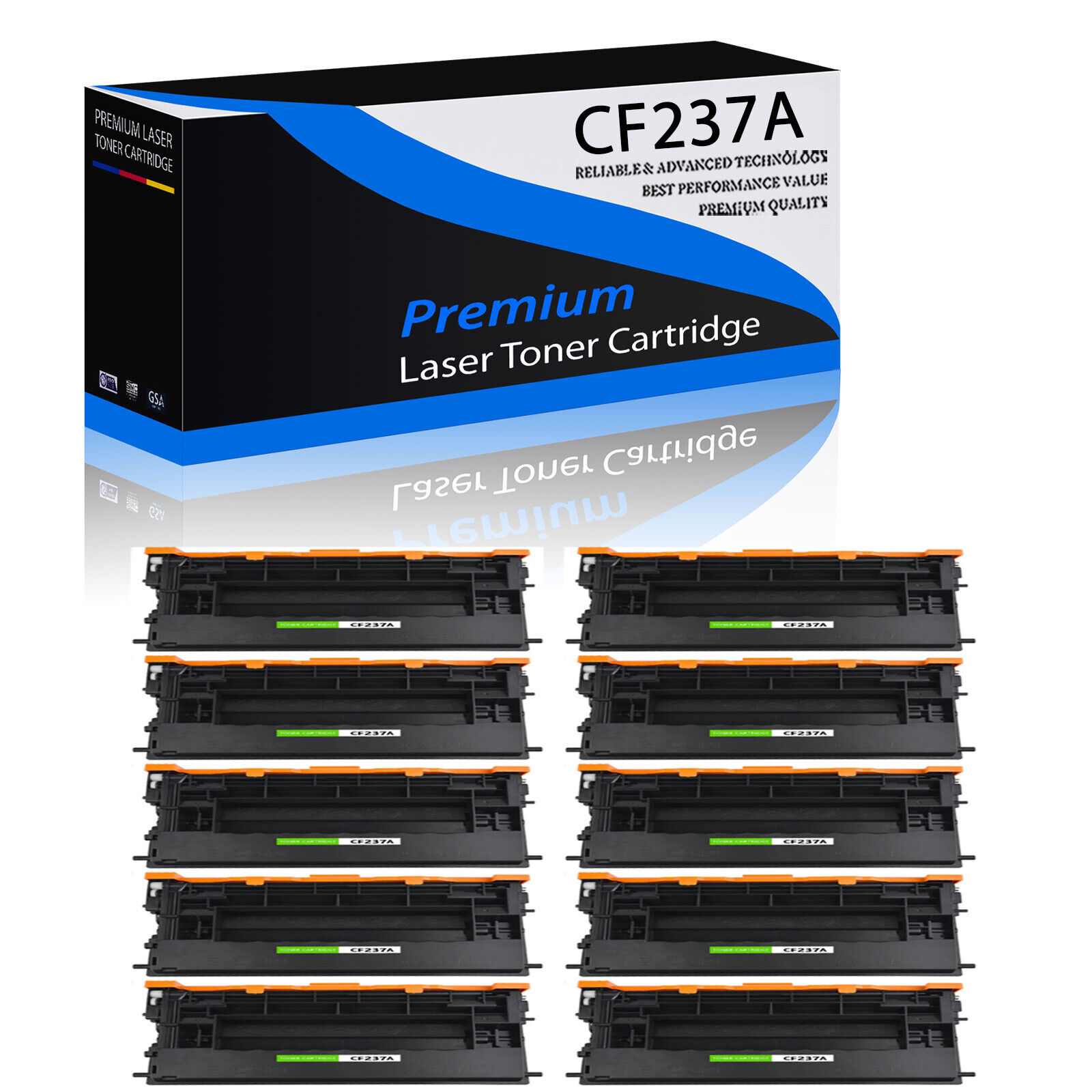 10PK Compatible High-yield CF237X Toner For HP LaserJet Enterprise M609dn M609x