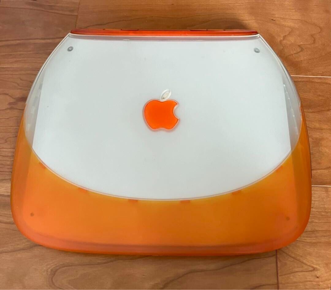 Vintage Apple Tangerine Clamshell iBook G3 300mhz Orange AC100V Used in Stock