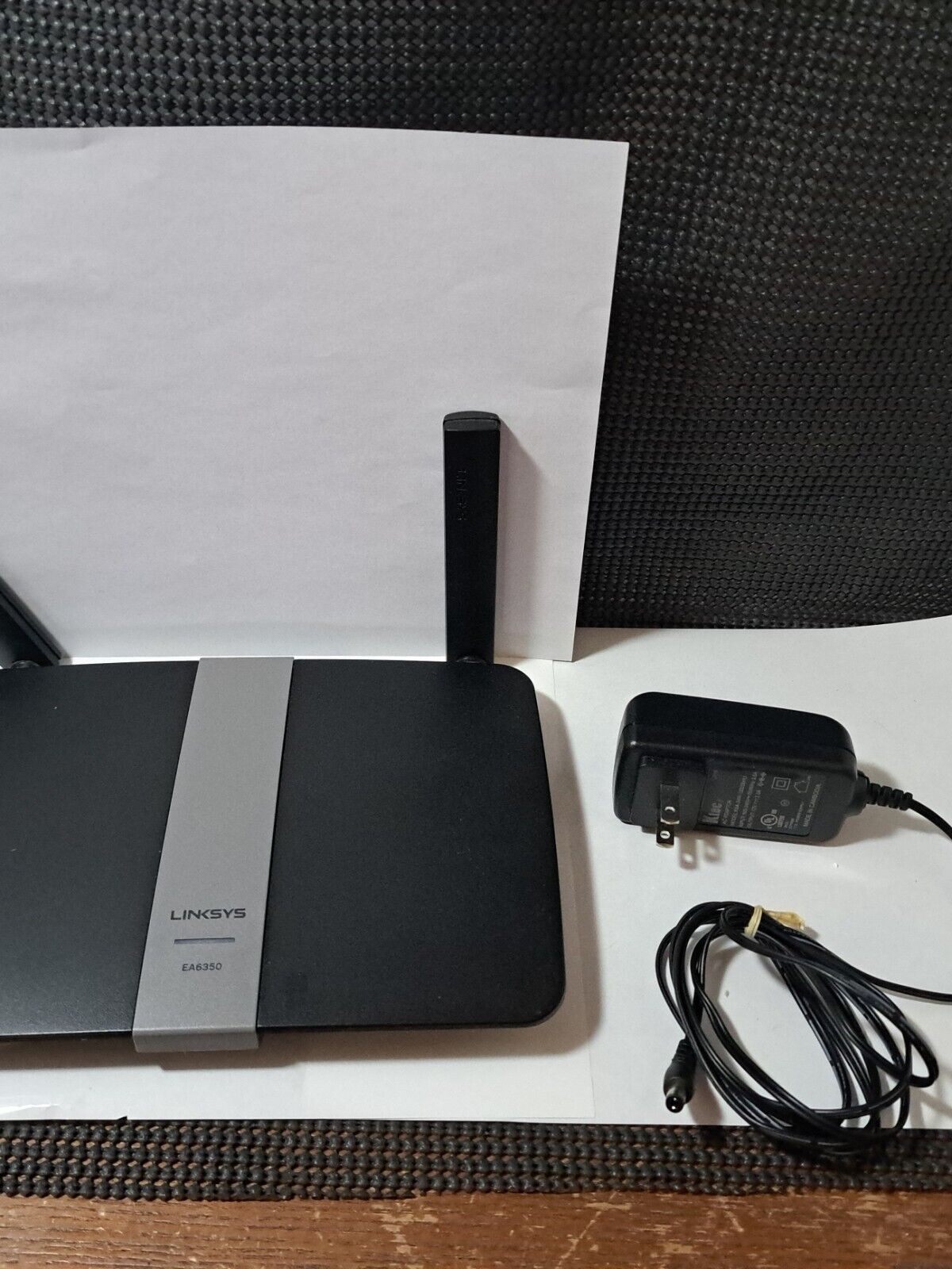 Linksys EA6350 V3  Wireless Router- Black Bundled With AC Adapter.