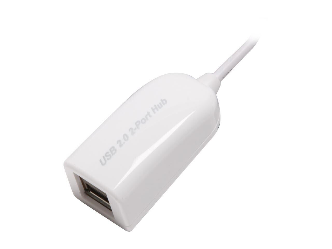 Plugable 2-Port USB 2.0 Hub/Splitter (USB2-2PORT)
