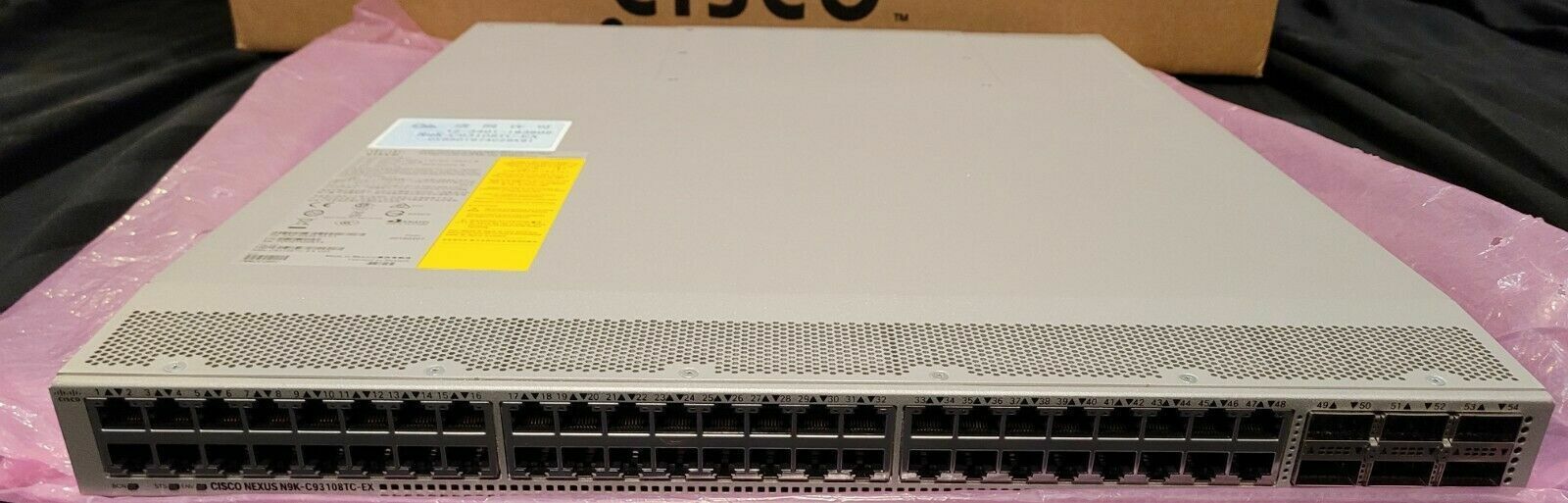 Cisco Nexus N9K-C93108TC-EX 48 Port + 6 x40/100 QSFP+ Gigabit Ethernet Switch