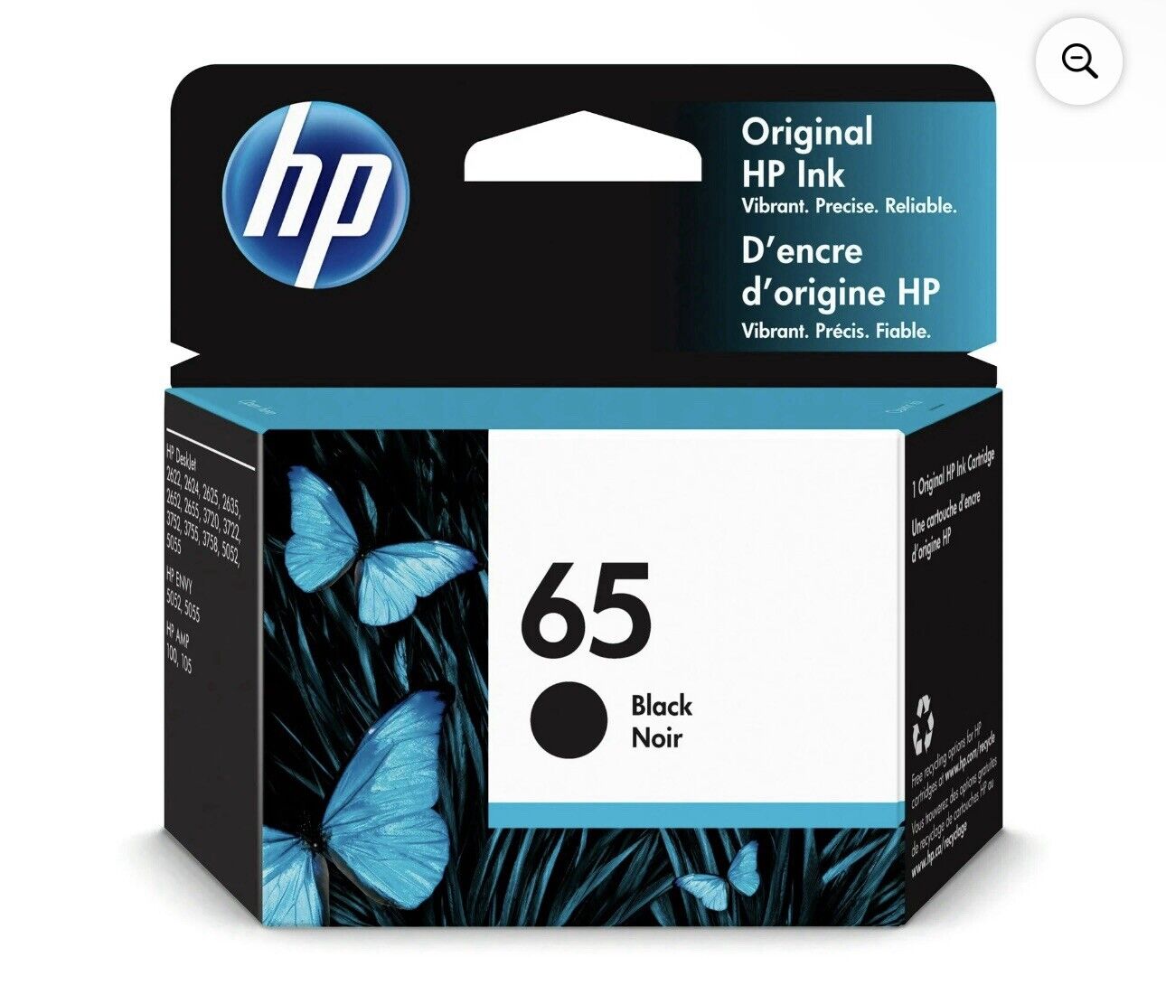 Genuine HP 65 (N9K04AN) Black Ink Cartridge NEW