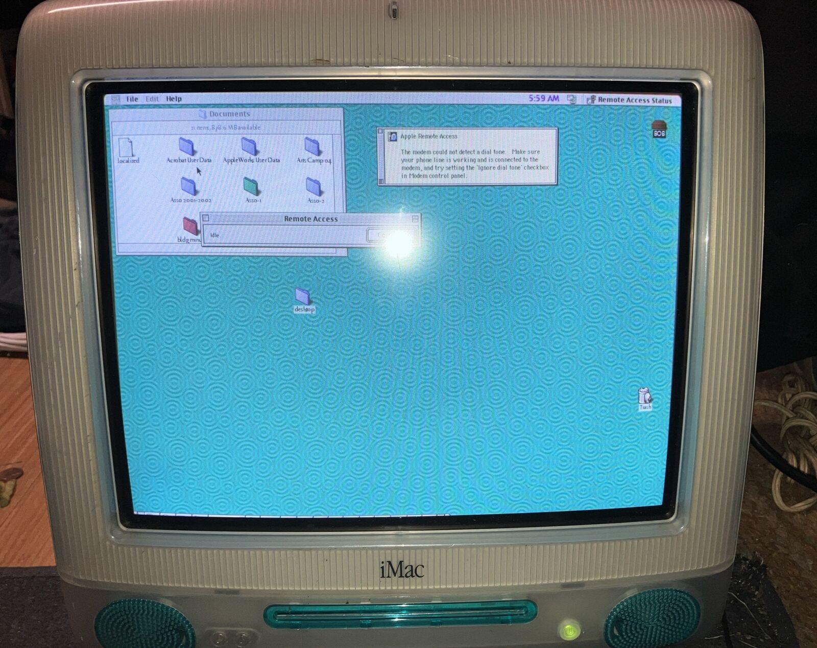 1998 Apple iMac G3 Teal vintage Apple imac all in one Computer