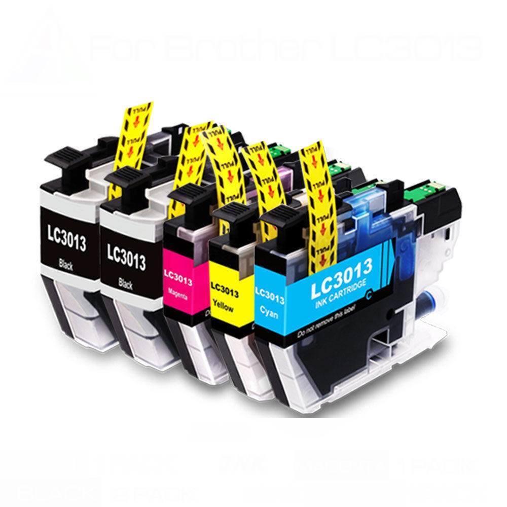 5PK Compatible Brother LC3013 High Yield Ink Set BKCMY MFC-J491D