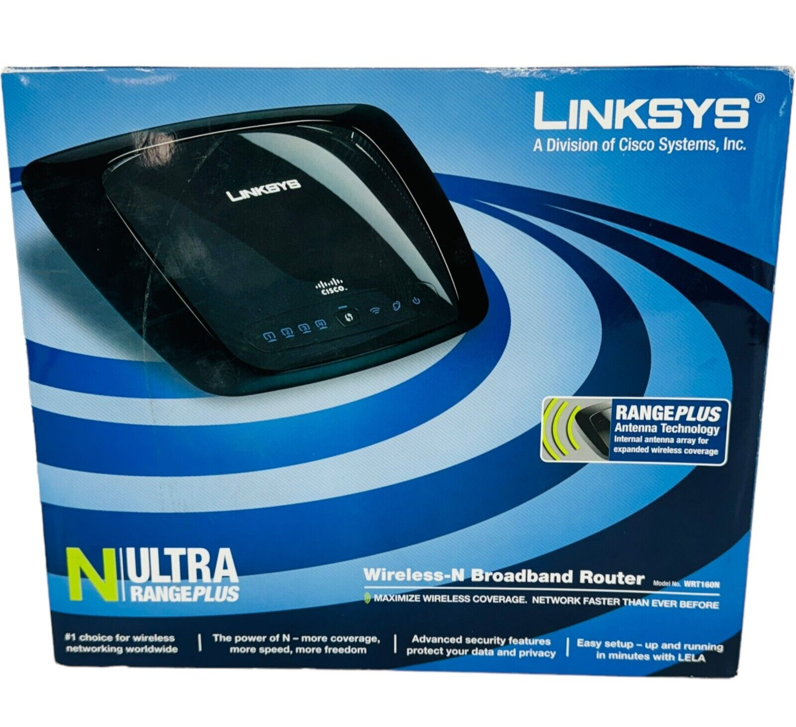 Linksys Wireless N Broadband Router WRT610N 270 Mbps 4-Port Gigabit