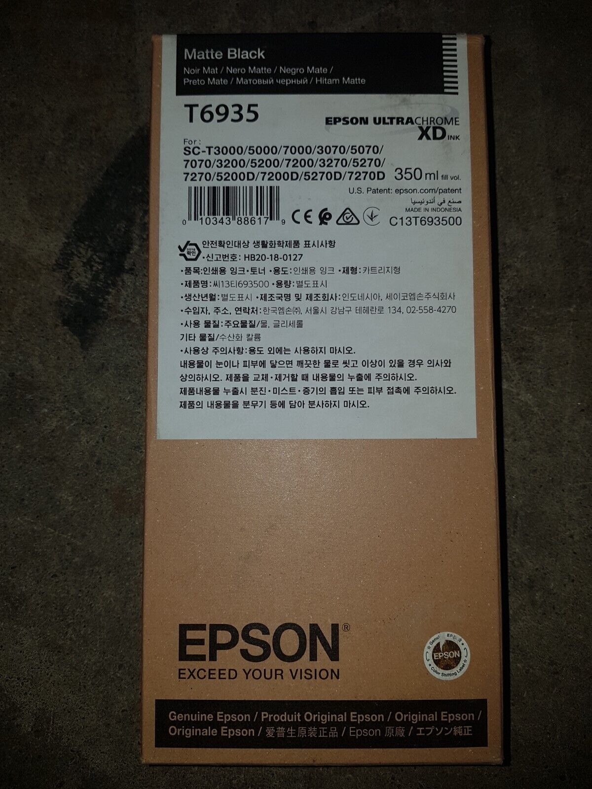 Genuine Epson T6935 Matte Black SC-T3000 5000 7000 3070 5070 7070 EXP 2023-2024