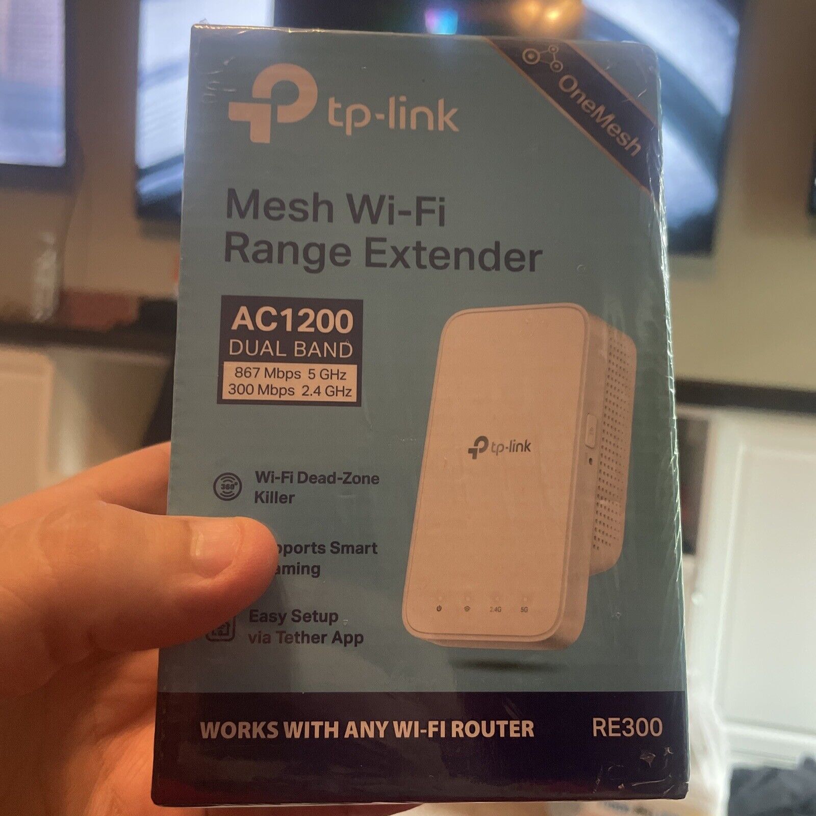 TP-Link RE300 Mesh Wi-Fi Range Extender New