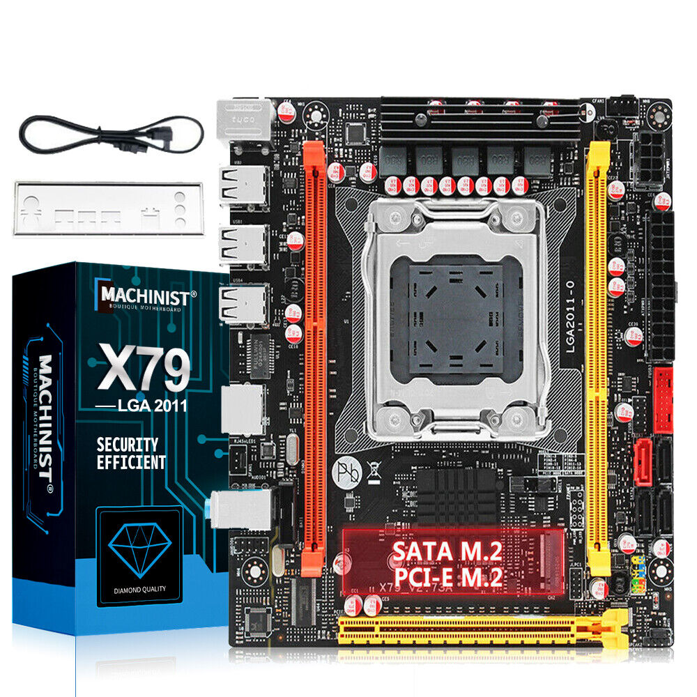 X79 Motherboard LGA 2011 DDR3 ECC REG RAM Support Xeon V2 V1 Core i7 Processor