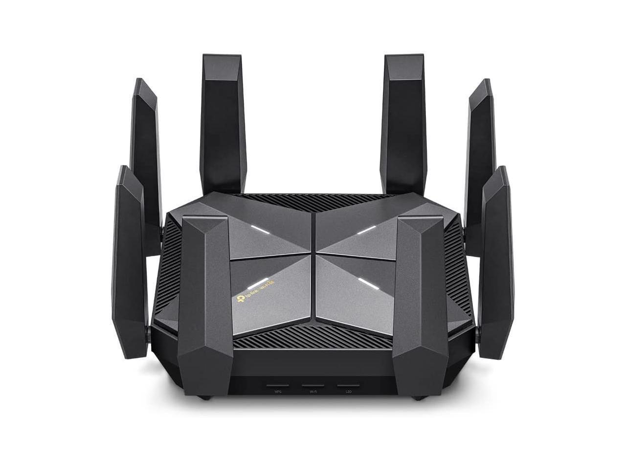 TP-Link Archer AXE300 Quad-Band AXE16000 WiFi 6E Router - Dual 10Gb Ports Wirele