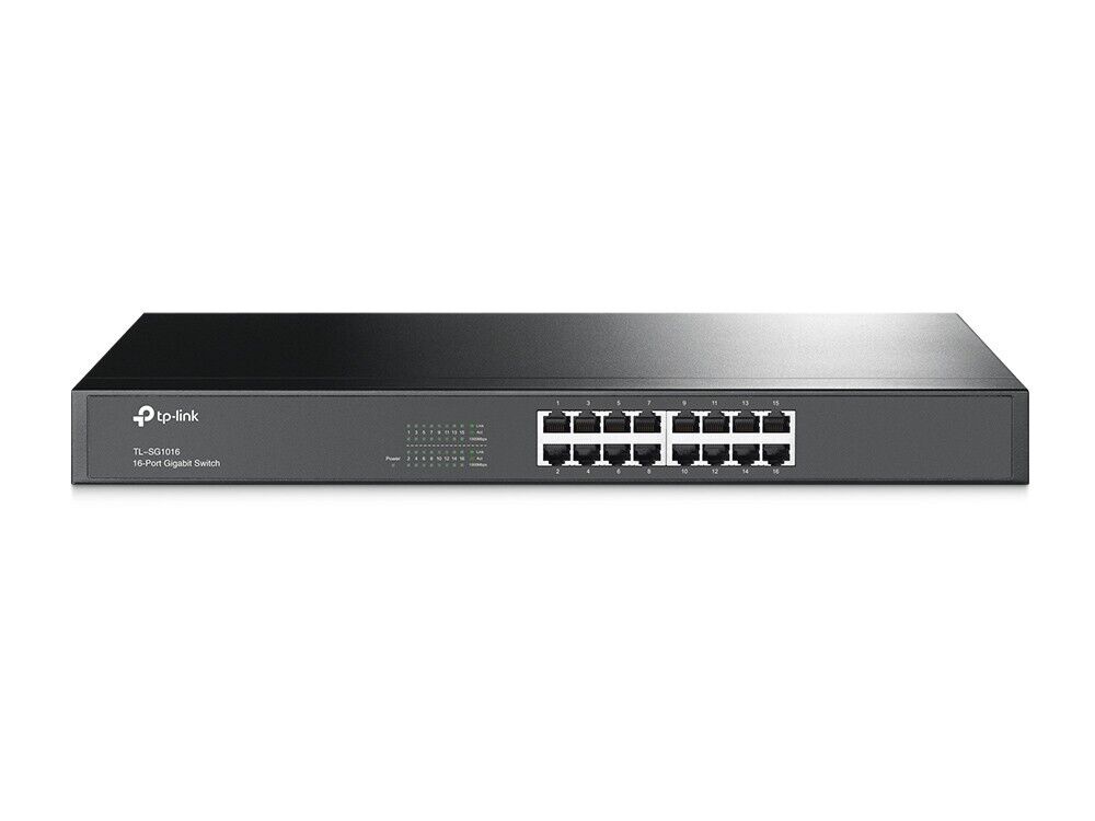 TP-Link 16 Port Gigabit Ethernet Switch Plug and Play Unmanaged TL-SG1016