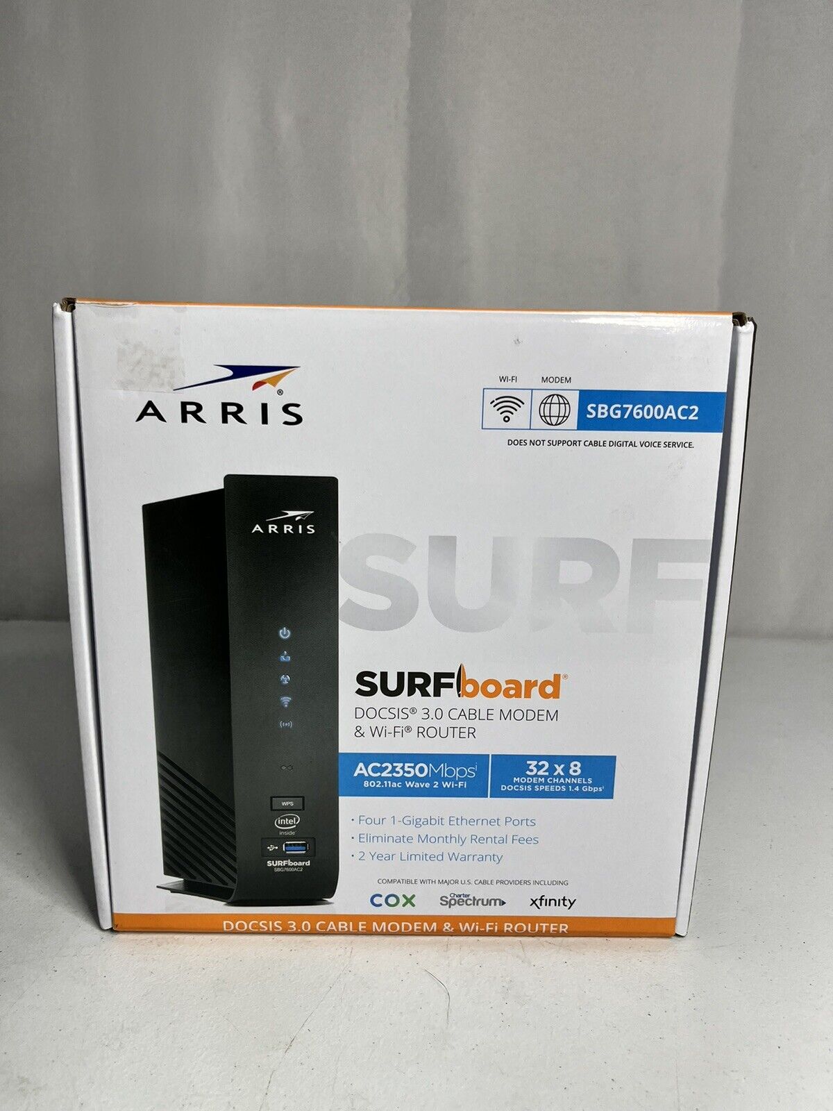 ARRIS SURFboard SBG7600AC2 DOCSIS 3.0 Cable Modem  DualBand WiFi Router