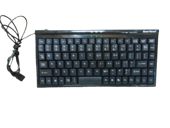 Gear Head Model KB1700U Wired 107 Keys Windows USB Keyboard Black