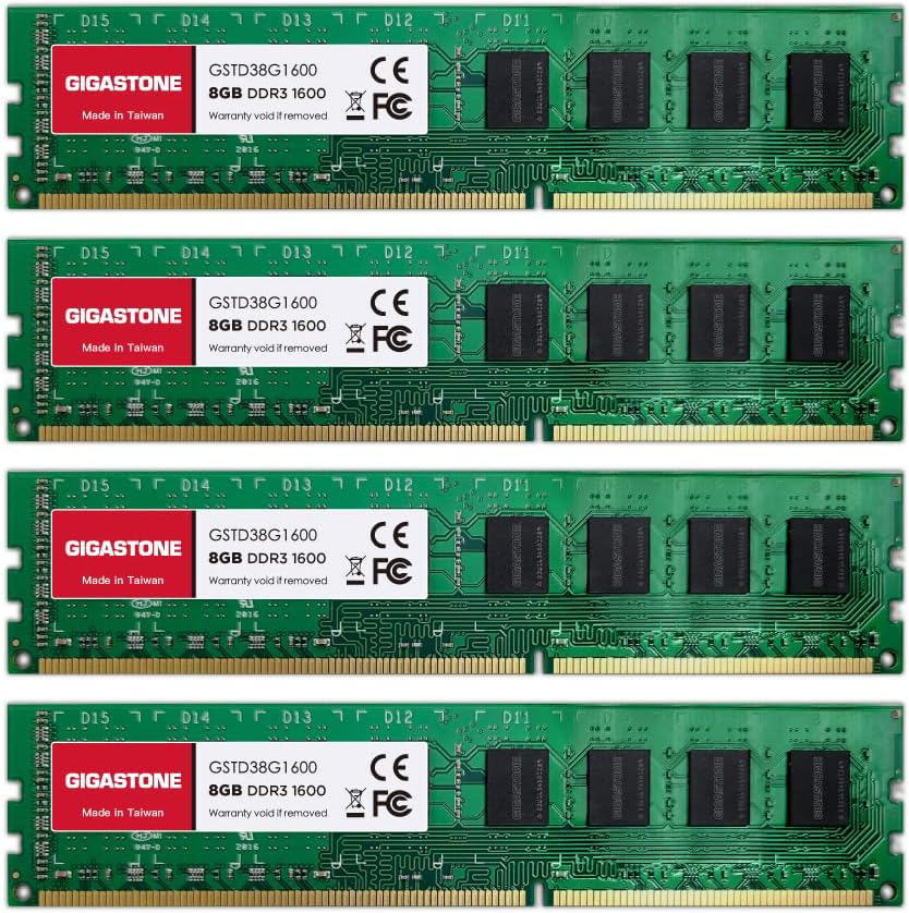 ?DDR3 RAM? Gigastone Desktop RAM 32GB (4x8GB) DDR3 32GB DDR3-1600MHz PC3-12800 C
