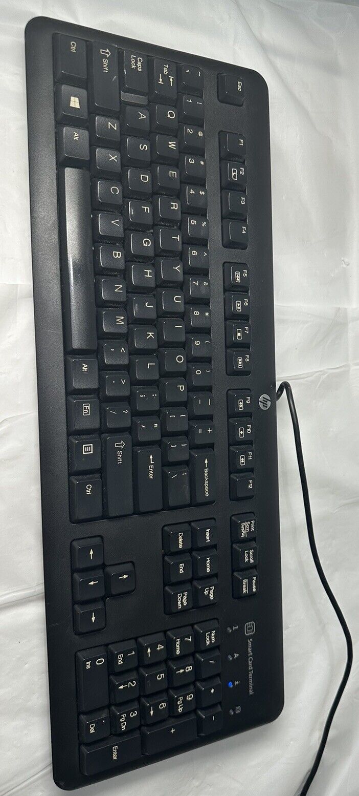 Genuine HP Wired USB Keyboard with Smart Card Reader KUS1206 700847-201