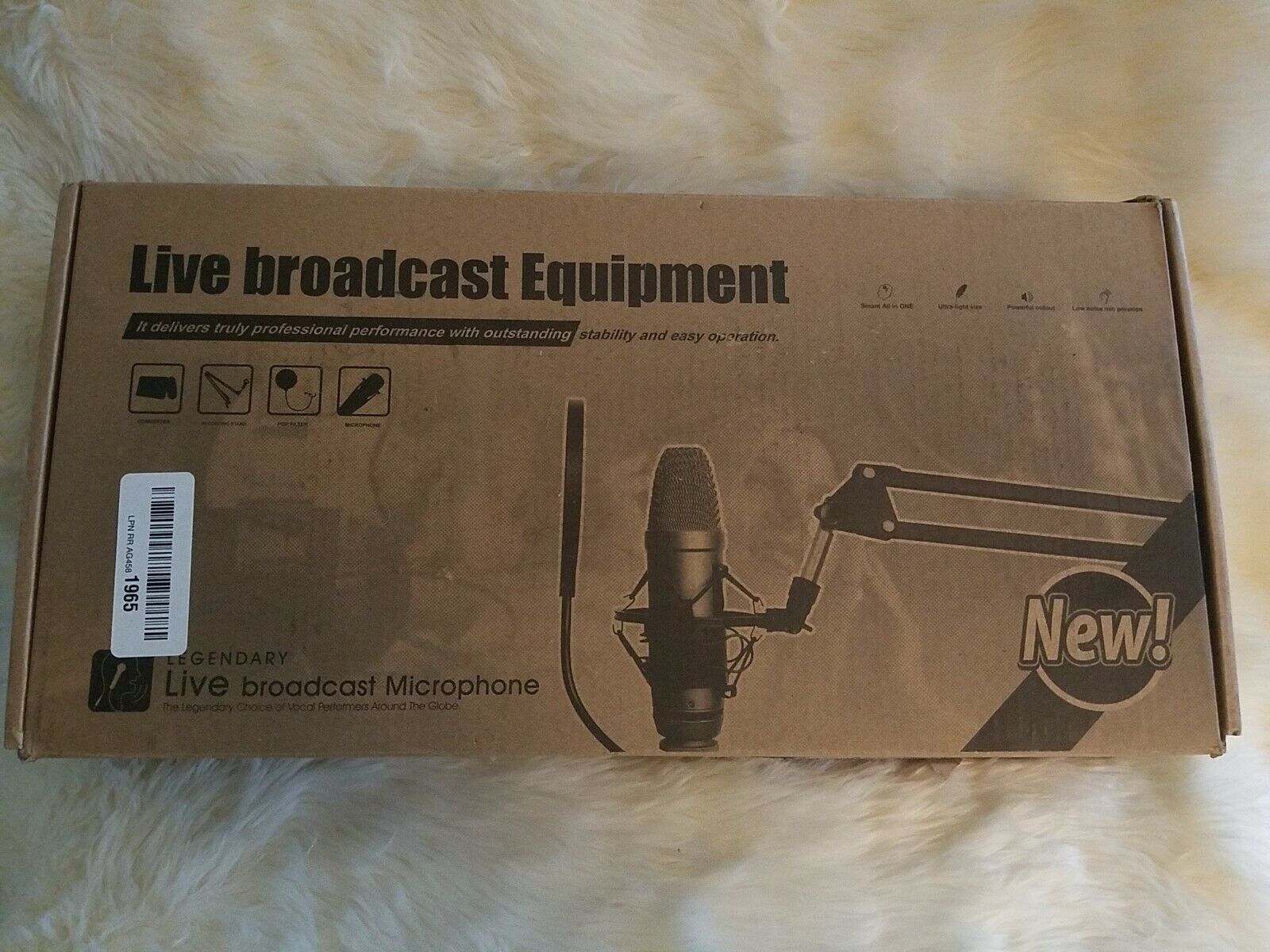 Legendary Live Broadcast Microphone - NEW IN BOX