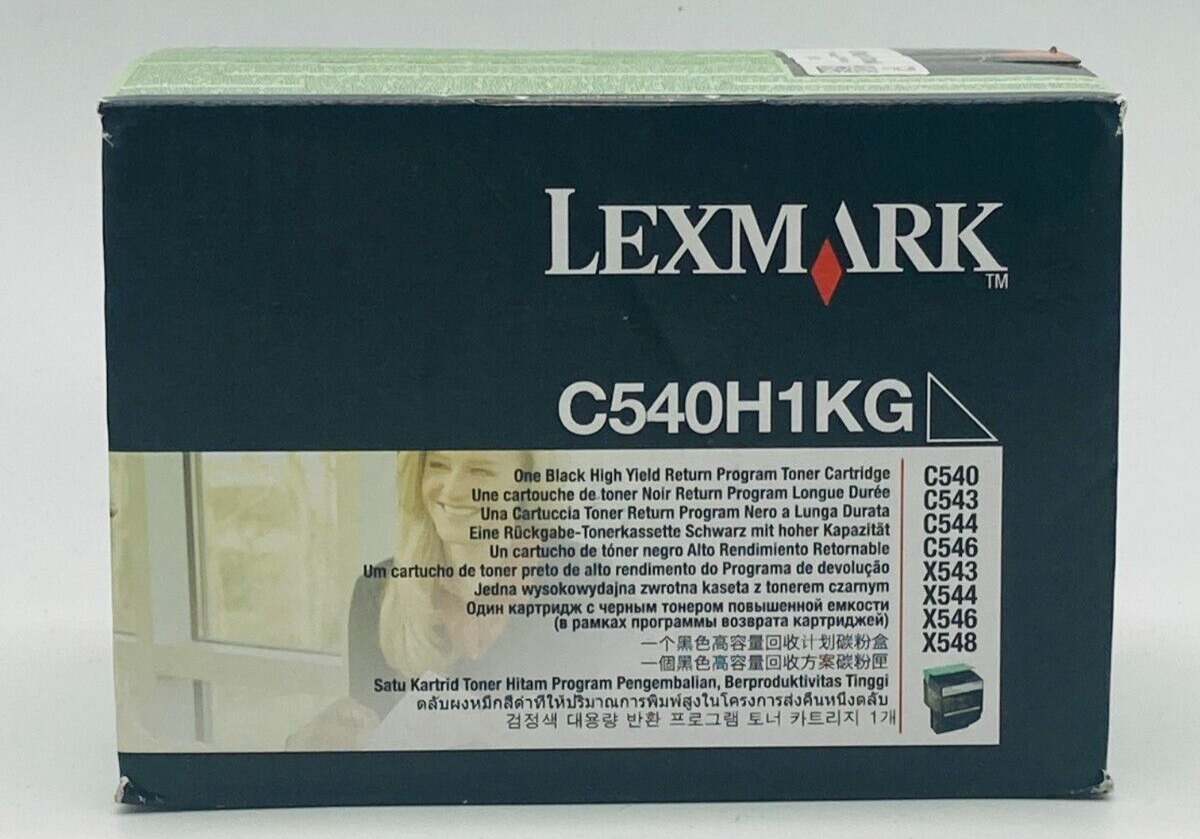 Lexmark Toner Cartridge C540H1KG Genuine Black High Yield Return Program C540