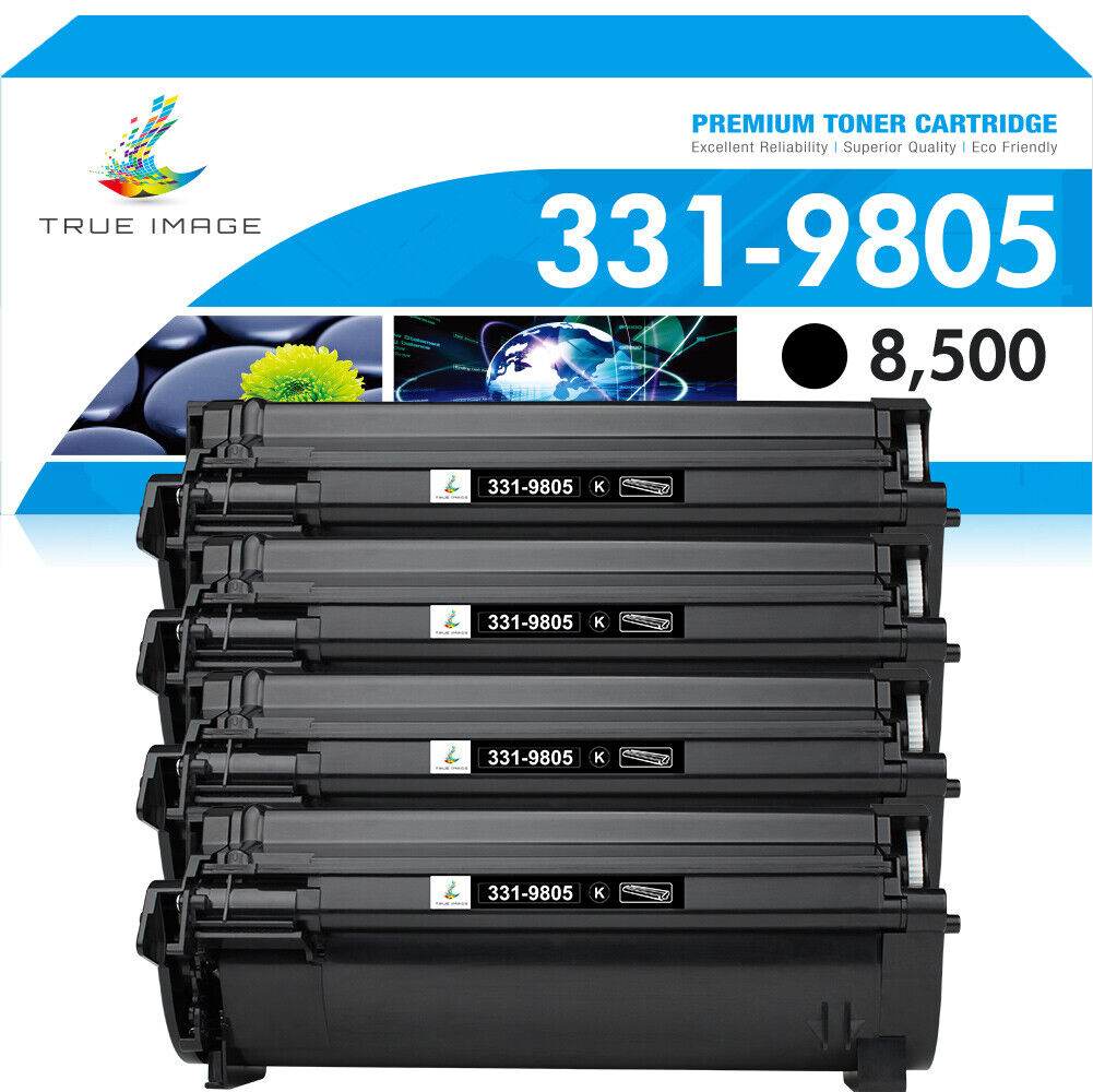 4PK Toner Cartridge Compatible For Dell 331-9805 B2360d B2360dn B3460dn B3465dnf