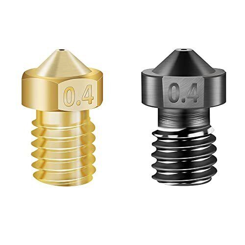 35pcs E3D 0.2-1.0mm Nozzle Kit 3D Printer V6 J-Head Hardened Steel Brass Nozzles