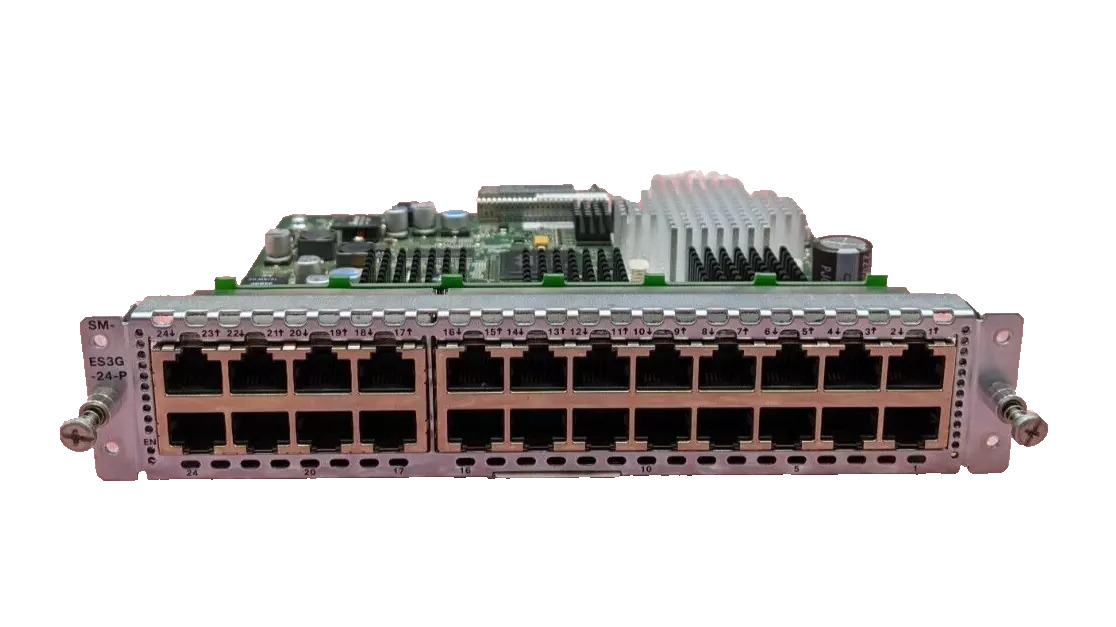Cisco Enhanced Ethernet Switch Module SM-ES3G-24-P 24 Port Gigabit PoE+ L2/L3