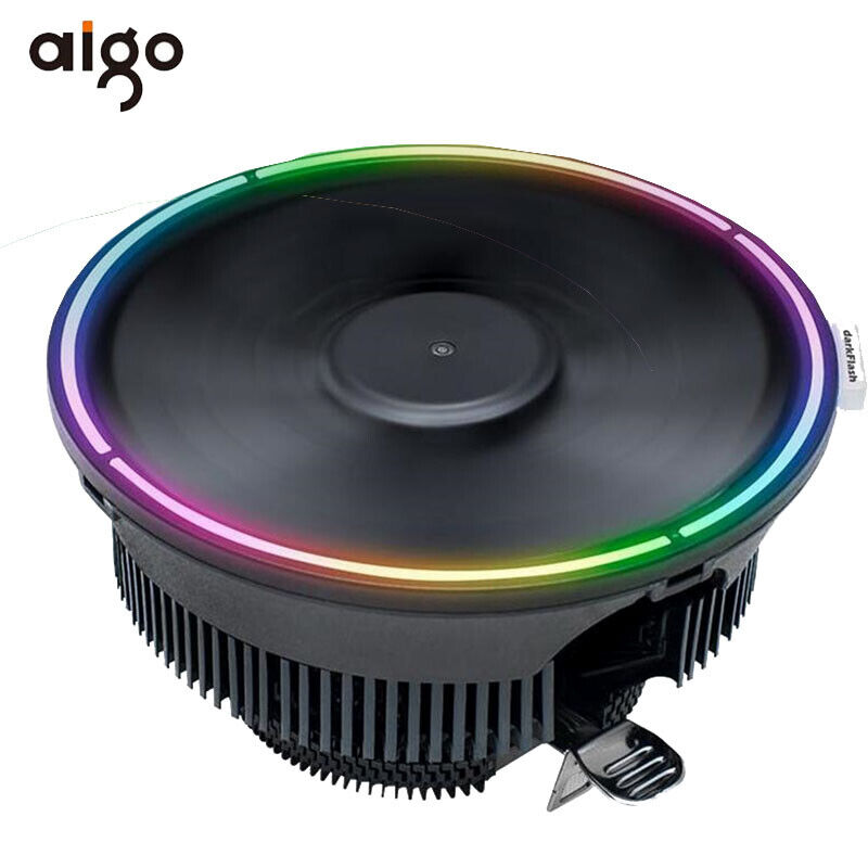 Aigo 125mm CPU Cooling Fans RGB DarkFlash Sync Computer Heat Sink PC Cooler 1PCS