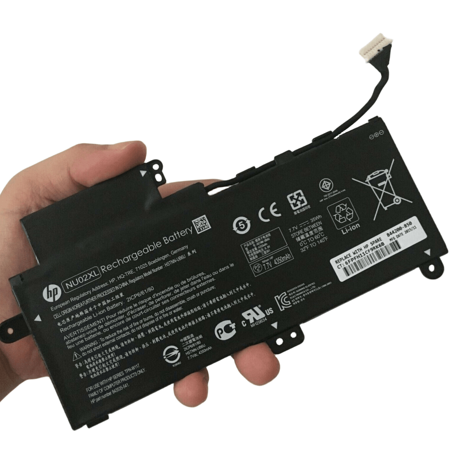  Genuine NU02XL Battery For HP Pavillion X360 M1 M1-U001DX HSTNN-UB6U TPN-W117