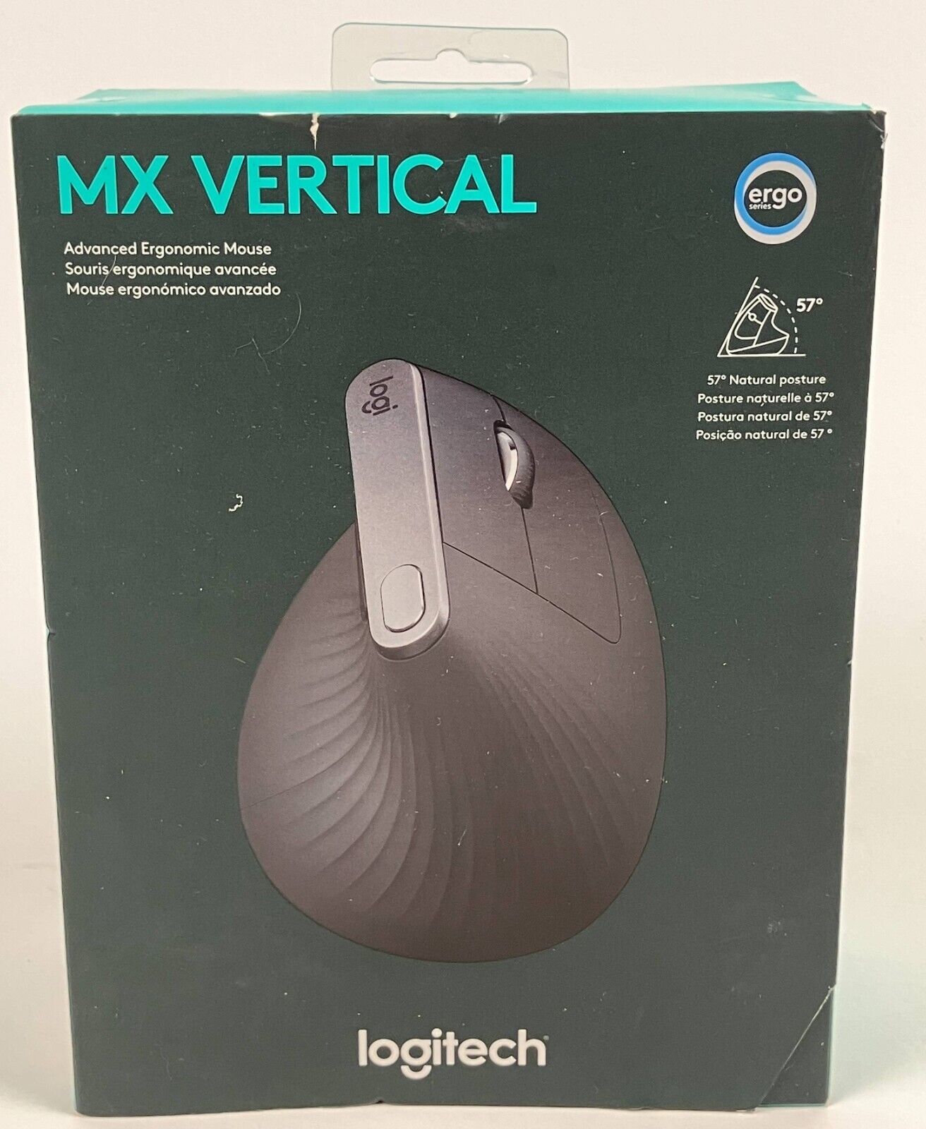 Logitech - MX Vertical Advanced Wireless Optical Mouse with Ergonomic Design NEW