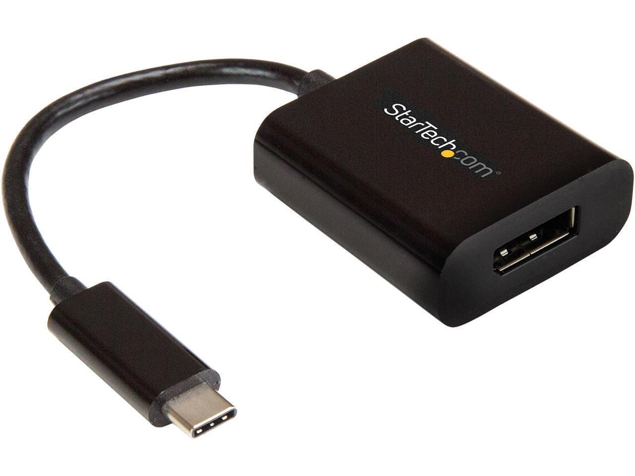 StarTech.com CDP2DP USB-C to DisplayPort Adapter - 4K 60Hz - Black - USB 3.1 Typ