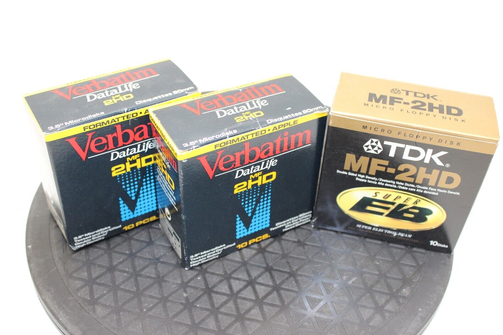 Lot of 24 MF-2HD Floppy Diskettes - New Open Box - TDK & Verbatim - Apple Format