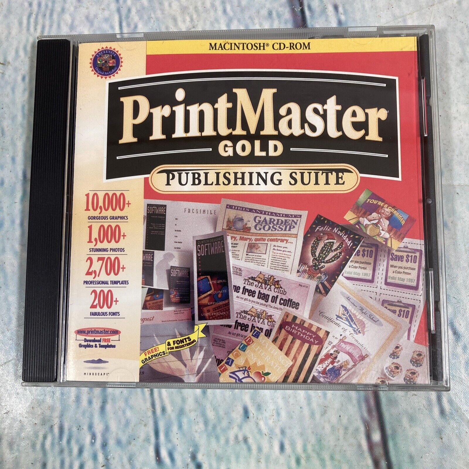Print Master Gold Publishing Suite CD Software - For Macintosh (1997)