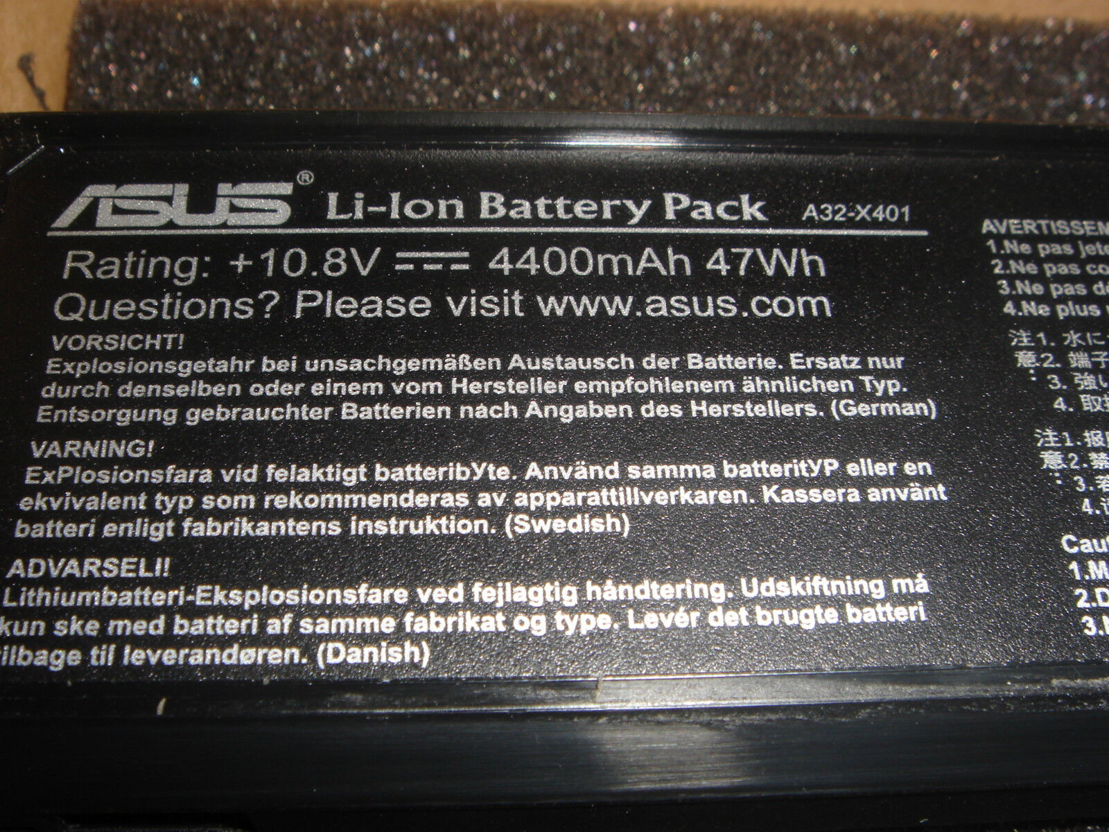 Original Battery ASUS A32-X401 A31-X401 A41-X401 A42-X401 Genuine New