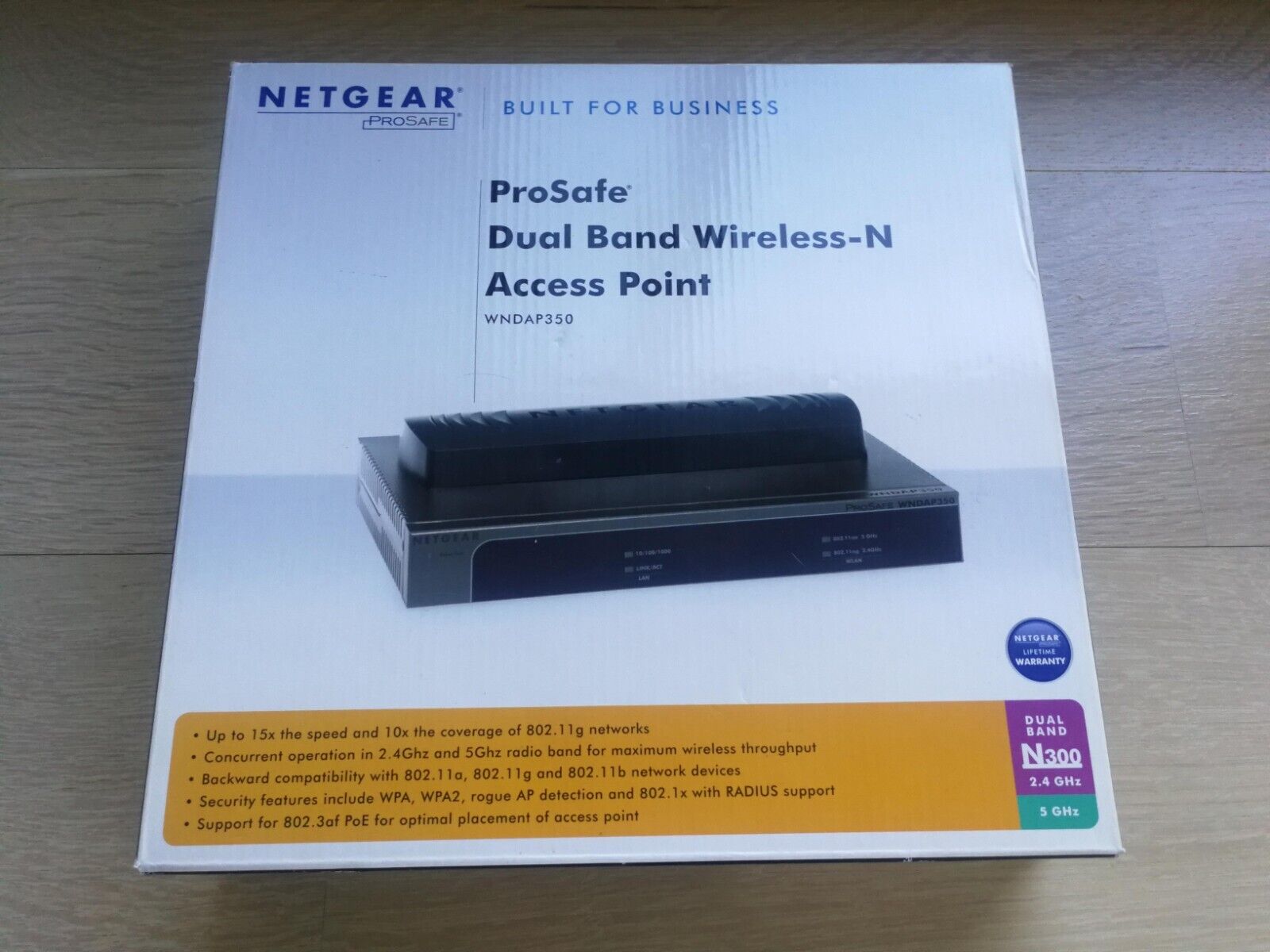 New Netgear ProSafe WNDAP350 Wireless N Access Point 802.11n 600Mbps