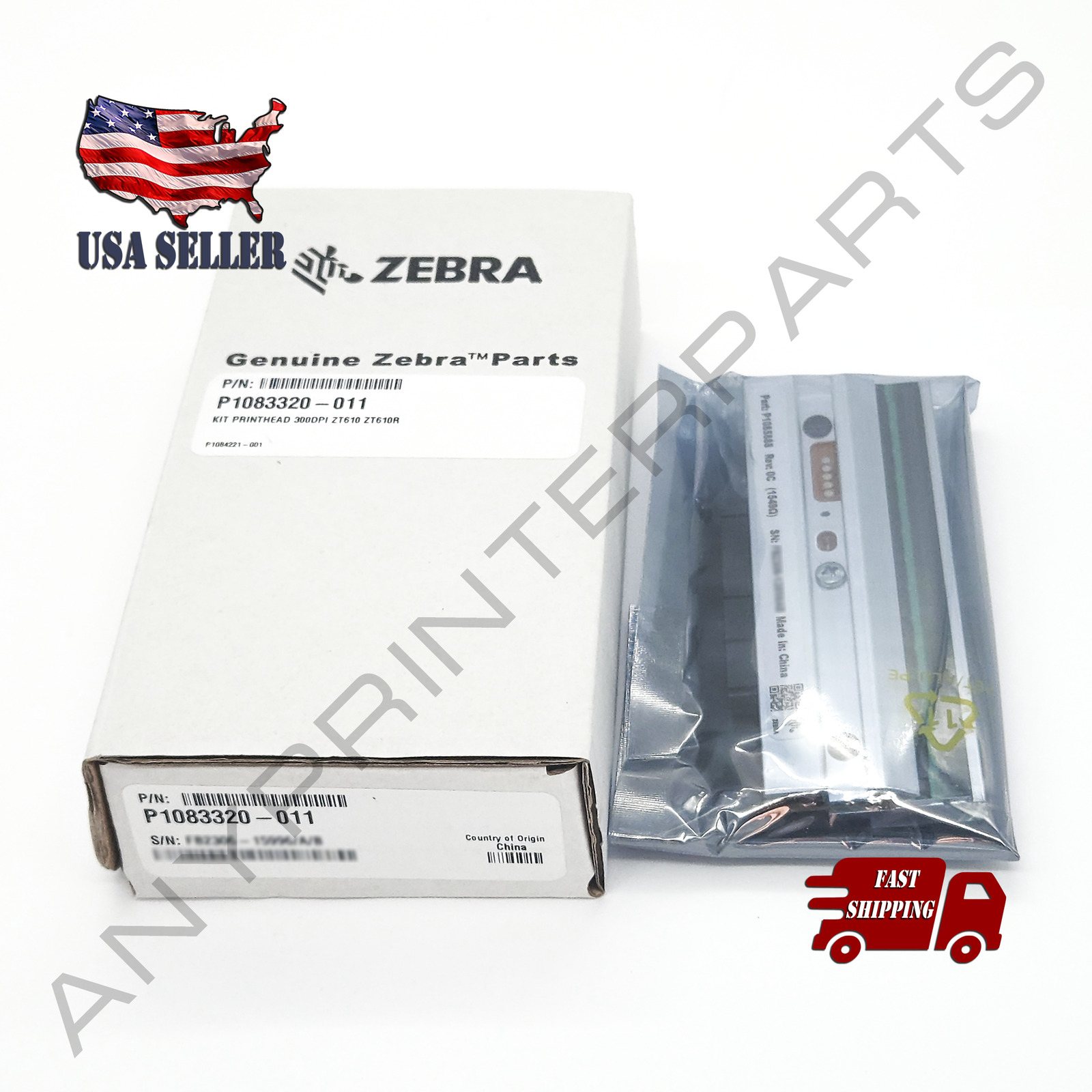 Genuine Zebra Thermal Printhead 300 dpi ZT610 ZT610R Label Barcode P1083320-011