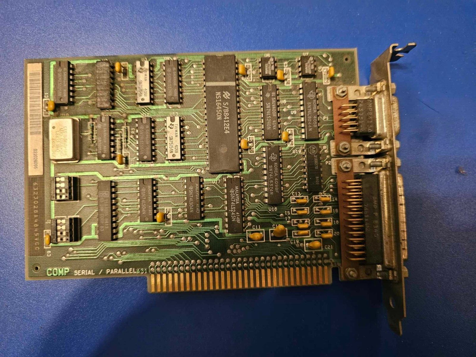 Vintage IBM 6320947 8-Bit ISA Serial Parallel Adapter 6323028 -  5150/5160/5170