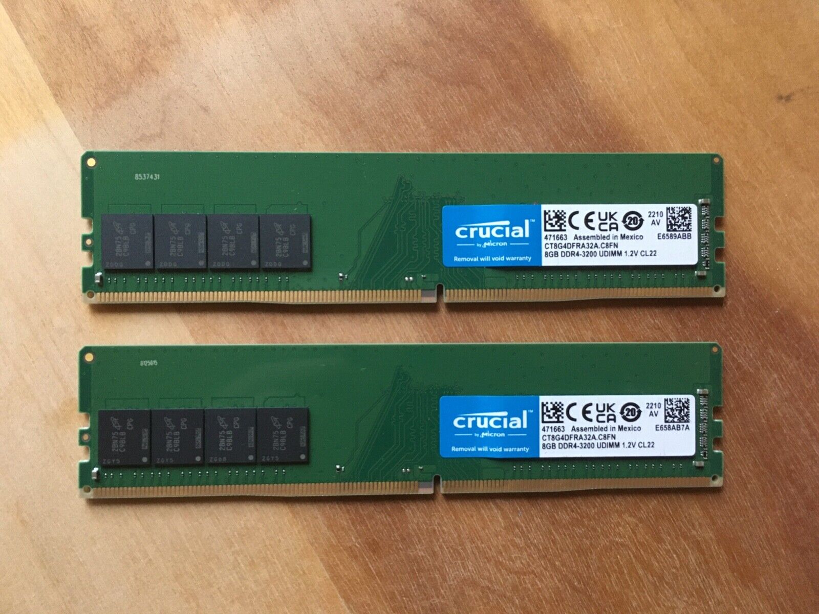 Crucial 16gb DDR-4 Udimm Ram