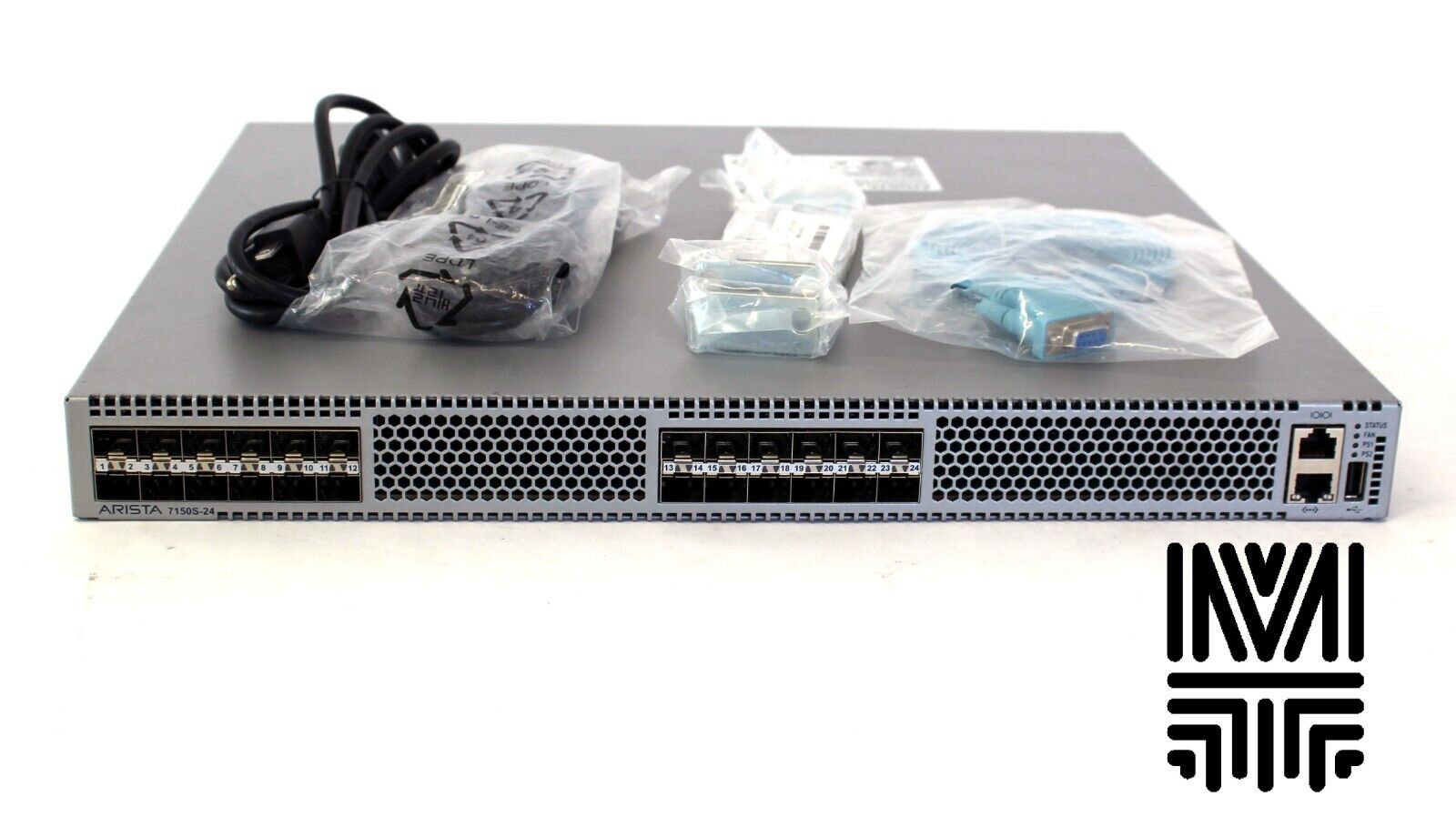 Arista DCS-7150S-24-F 24-Port 1/10G SFP+ Switch Front-to-Rear Airflow Dual Power