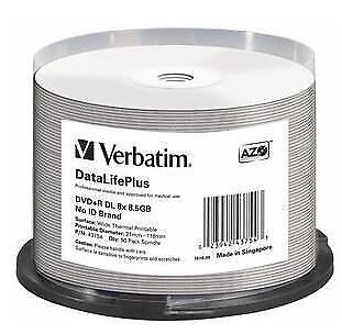 Verbatim DataLifePlus 8.5 GB DVD+R DL 50 pc(s) (43754)