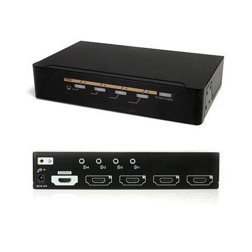 StarTech.com 4 Port HDMI 1.3 Video Splitter w/ Audio - 1 x Mini-phone Stereo