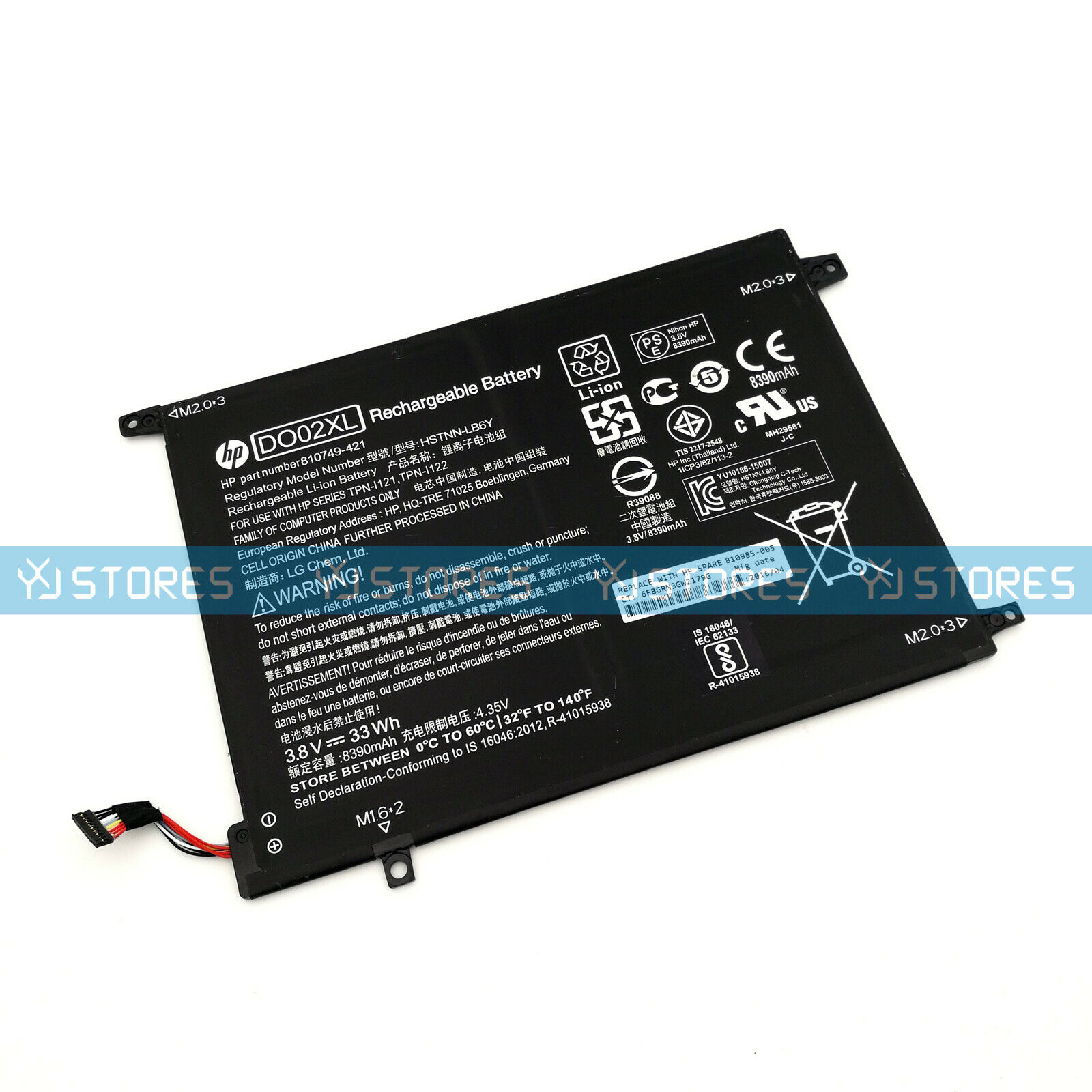 Genuine DO02XL Battery for HP Pavilion X2 210 G1 10-N HSTNN-LB6Y HSTNN-DB7E OEM