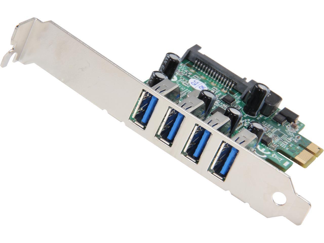 StarTech.com PEXUSB3S4V 4 Port PCI Express PCIe SuperSpeed USB 3.0 Controller