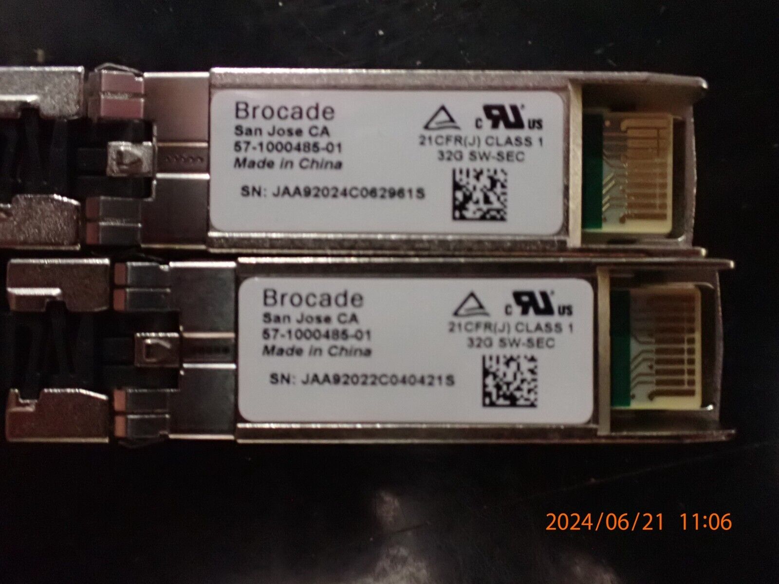 Brocade 57-1000485-01 32 Gbps SFP  01JC473