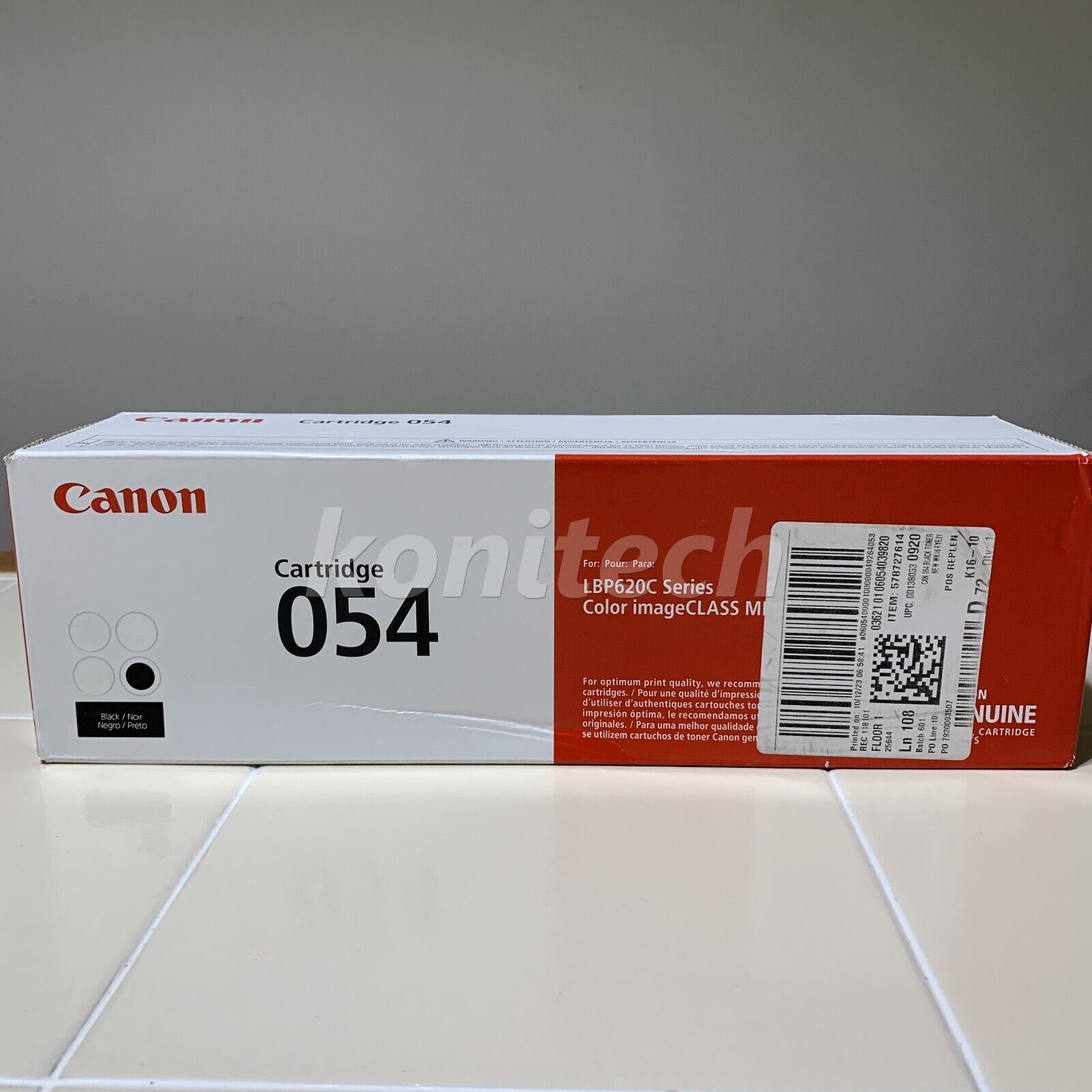 Canon 054 Standard-Capacity Black Toner Cartridge 3024C001
