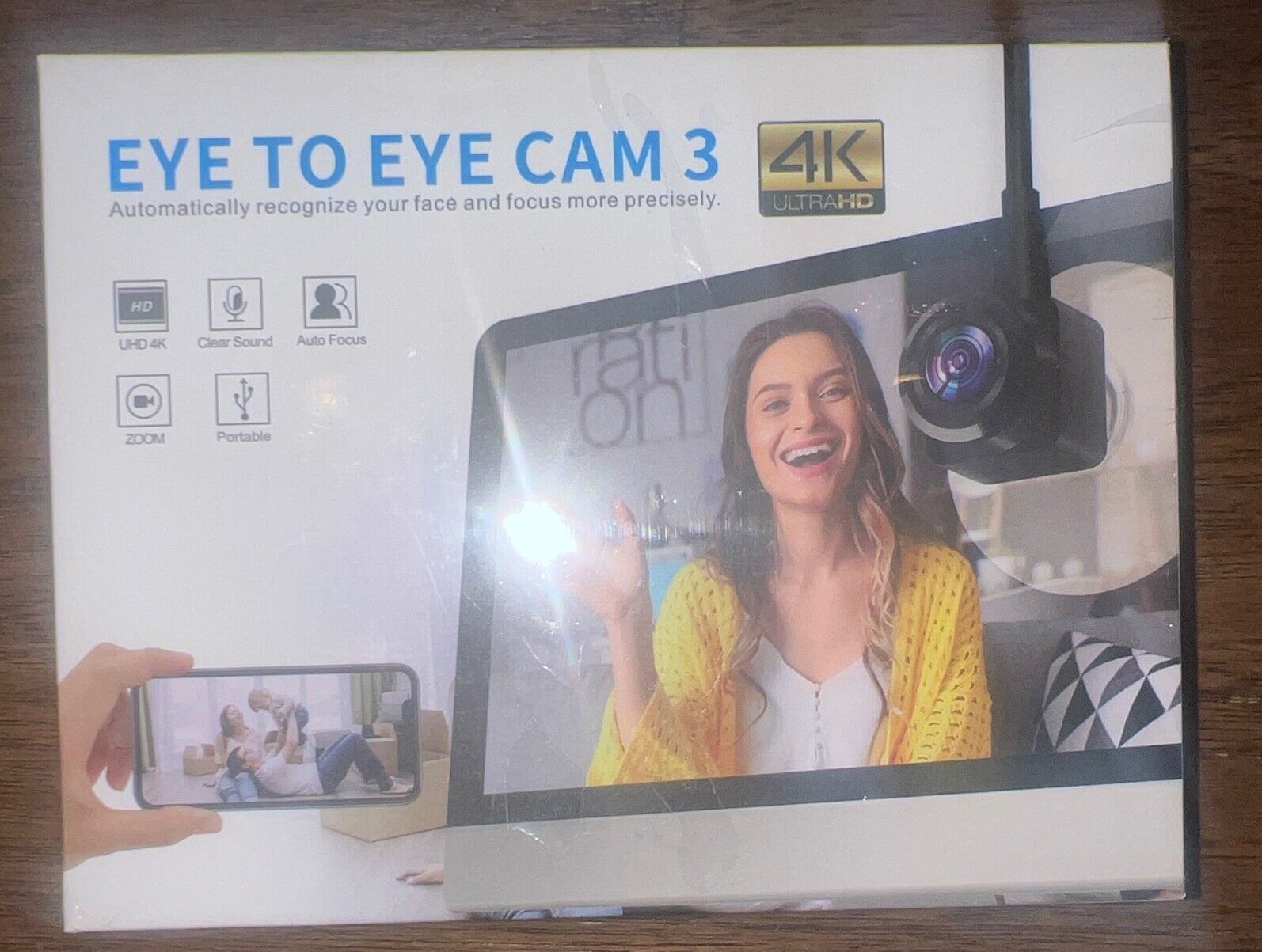 Eye To Eye Cam 3 1080P, 4K UltraHD, Manual Focus- NEW