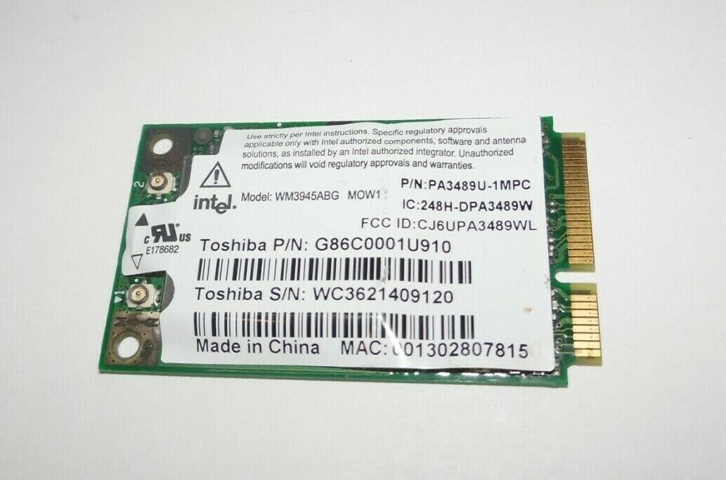 Intel Mini PCI Express Card 802.11a/b/g WM3945ABG