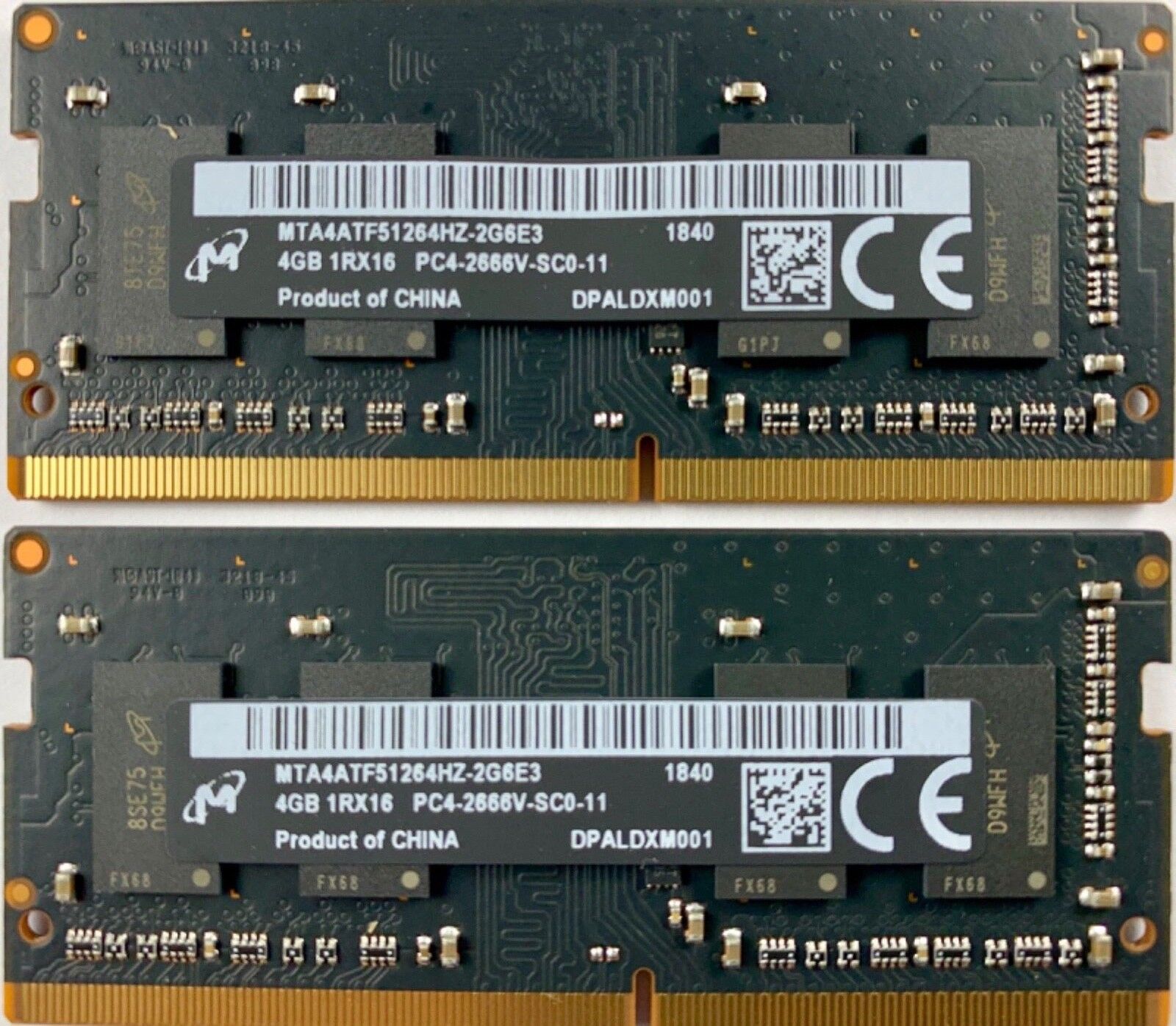 MICRON 8GB RAM (2x4GB) PC4 21300 DDR4 2666MHZ 260 PIN PC APPLE MAC OEM TESTED