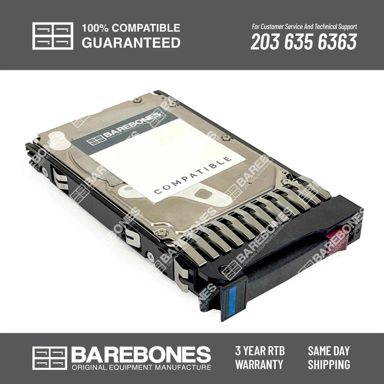 785067-B21 COMPATIBLE 1 Year BBO Warranty   HPE 300GB SAS 12G 10K SFF SC HDD