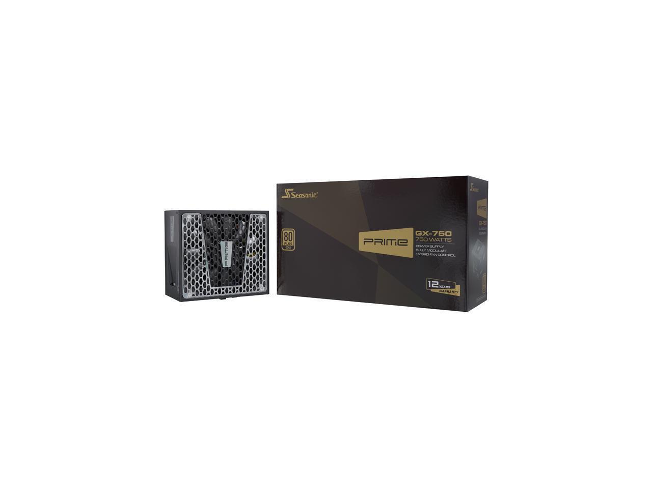 Seasonic PRIME GX-750, 750W 80+ Gold, Full Modular, Low Noise, Premium Japanese